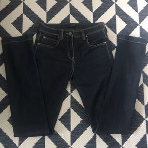 Dark blue jeans